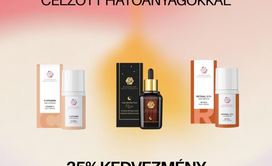 35% kedvezmény célzott hatóanyagú szérumok és elixírek